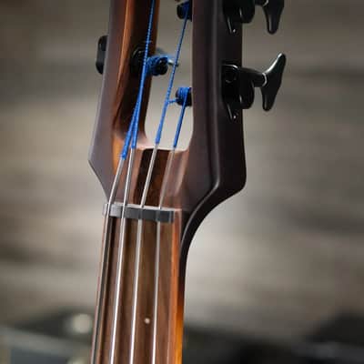 Ibanez Bass Workshop UB804 4-String Electric Upright Bass - Mahogany Oil Burst with Gig Bag image 5
