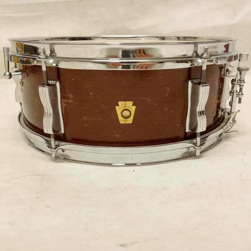 *Ludwig 5x14" Snare Drum Pioneer 3Ply African Mahogany Vintage 60s Keystone/P83* image 1