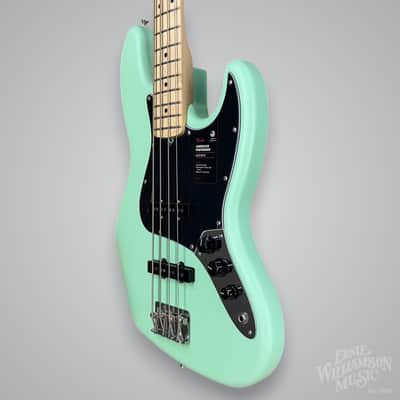 Fender American Performer Jazz Bass with Maple Fretboard 2024 - Satin Surf Green image 2