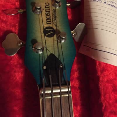 Mosrite Joe Maphis Bass w/OHSC 1967ish Sparkly Teal image 8