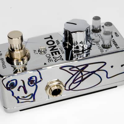 Autographed Joe Satriani IK Multimedia TONEX ONE 2025 - Chrome with signature image 5