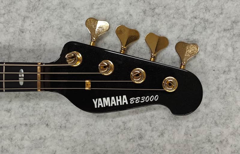 1990 Yamaha BB3000 MIJ vintage precision jazz pj bass guitar black image 1
