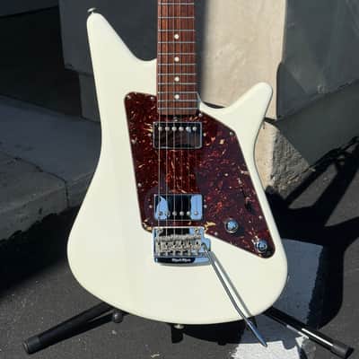 Used Ernie Ball Music Man Albert Lee Signature HH Tremolo White with Case *Refin image 1