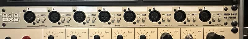 Radial OX8-j 8-Channel Microphone Splitter 2022 - Present - Grey image 1