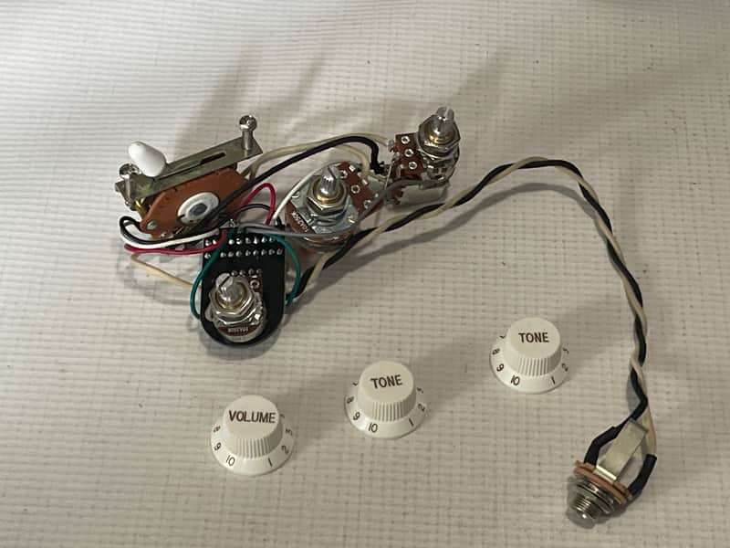 2000's Fender Upgraded Stratocaster Guitar Electronics Wiring Harness Seymour Duncan Liberator, Orange Drop Capacitor image 1