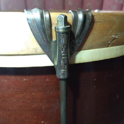 WFL 10x14 Parade Snare 1940s, 50s - Mahogany image 7