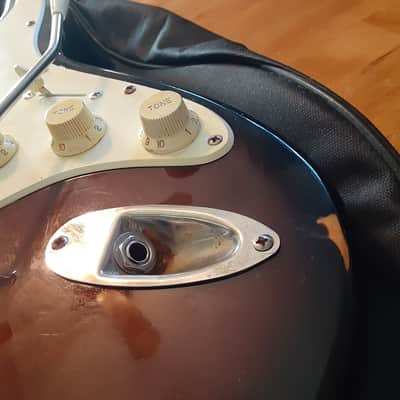 Cort Strat Copy SSS Tremolo 2003 Relic'd Dark Burst w/Bag by Guitars For Vets image 3