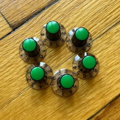 1970s Sound City Knob Green Cap Set Screw Priced Individually image 3