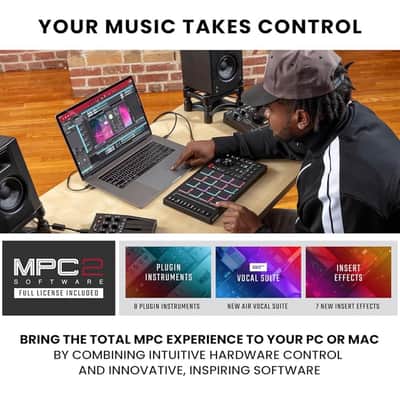 Akai MPC Studio Music Production Controller 2021 - Present - Black image 2