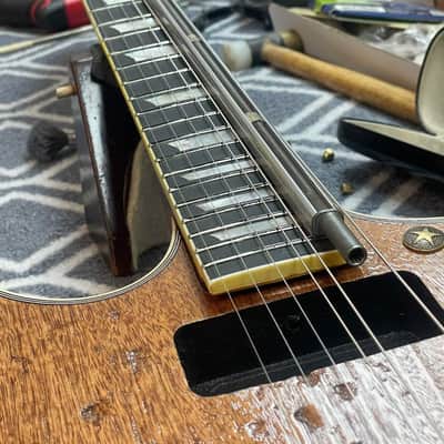 Custom Left handed Firebird relic with bigsby, D'Urbano Magnetics old black pickup set, Neil Young image 20
