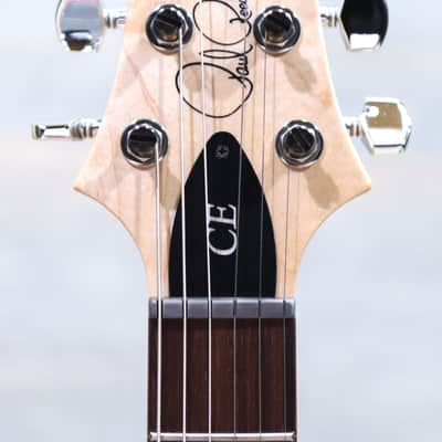 PRS CE 24 Bolt-On Pattern Thin Black Amber Nitro Finish Electric Guitar w/Bag image 7