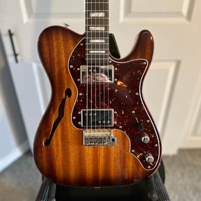 Warmoth (Fender) Telecaster Thinline Deluxe 2021 - Mahogany Gloss image 1