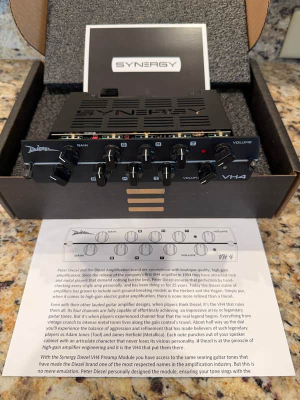 Diezel VH4 2-Channel Tube Preamp Module - Black