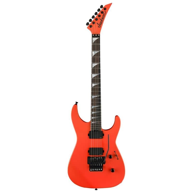 Jackson American Series Soloist SL2MG 6-String Right-Handed Electric Guitar with Rolled Ebony Fingerboard and Maple Neck (Satin Lambo Orange) image 1