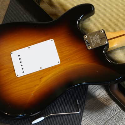 Minty! 2024 Fender Custom Shop 1954 70th Anniversary Limited Edition Stratocaster Electric Guitar Relic Sunburst + COA OHSC image 14