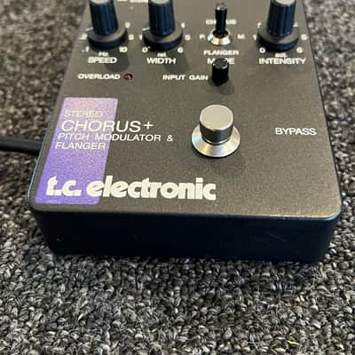 TC Electronic Stereo Chorus + Pitch Modulator & Flanger Guitar Effects Pedal 1991 - 2016 - Black image 2