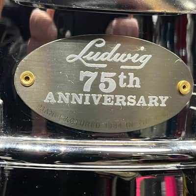 Ludwig - Mark Schulman Collection 6.5x14" 75th Anniversary Supraphonic Snare Drum, 1984 image 6