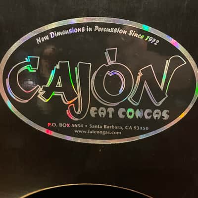 Fat Congas Bajo Cajon Early 2000's Black and Blond image 2