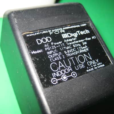 DOD/Digitech Power Supply AC Adaptor 9.8V 125mA DC Model PS-125 image 1