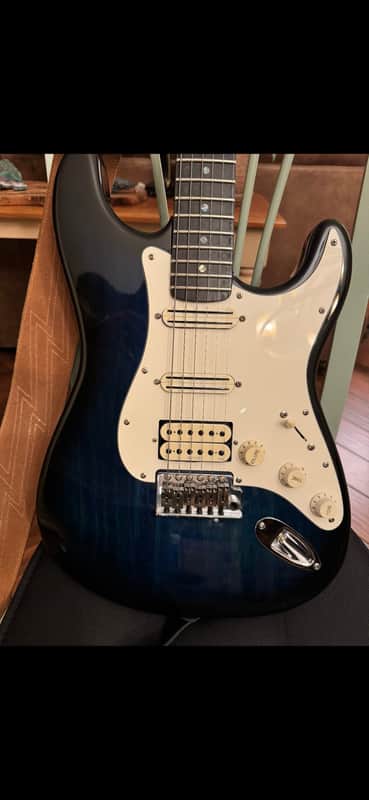 Custom MM Strat- Blueburst Rosewood Electric Guitar image 1