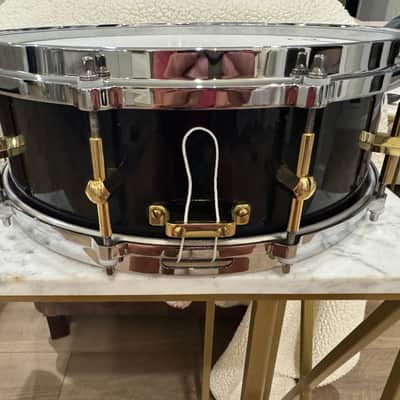 Noble&Cooley 5x14 SS Classic Solid Shell Snare Drum - Black Laquer image 5