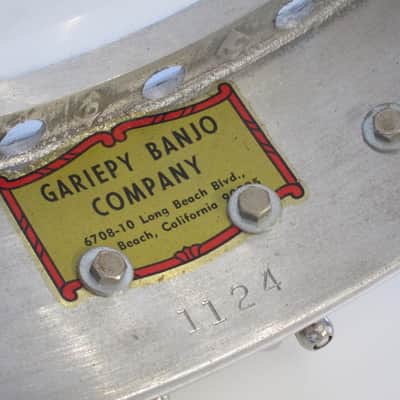 Gariepy 5 String Banjo Beautiful Original Condition Circa-1960s-Natural with Metal Pot image 14