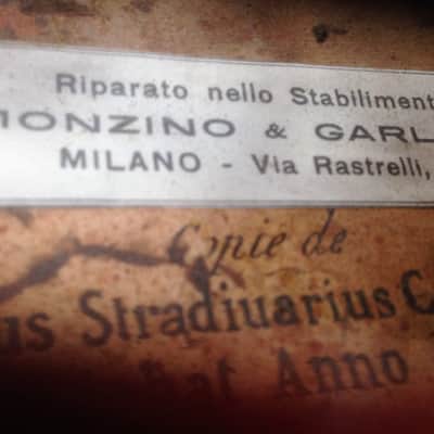 A French violin varnished in the Italian Monzino shop image 5