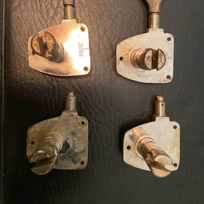 Vintage Yamaha BB 1980 set of 4 bass tuner machine tuning  heads image 2