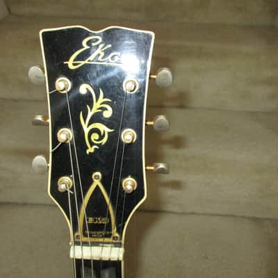 EKO Les Paul Style With Gold Hardware Circa 1970 - Black/Italy image 4