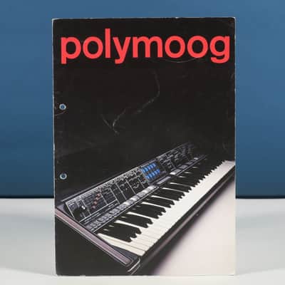 Moog Polymoog 203a synthesizer brochure in German