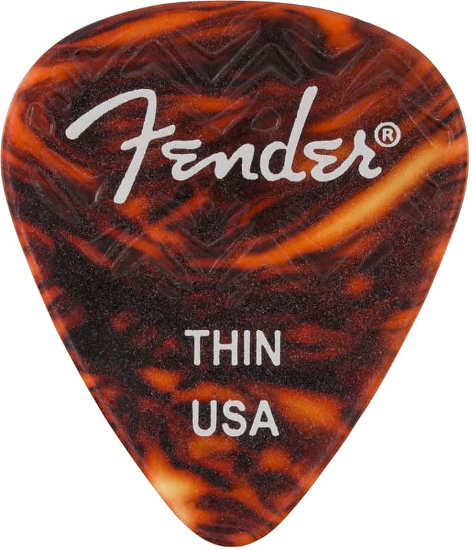 Genuine Fender Wavelength 351 Picks Thin 6 Pack Shell image 1