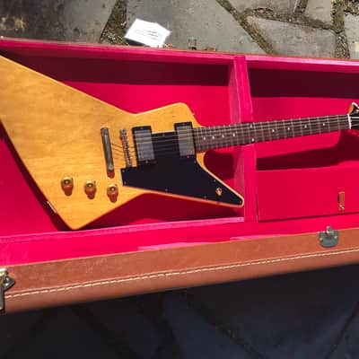 2021 Gibson Custom Shop 1958 Explorer Korina "snake eyes" image 5