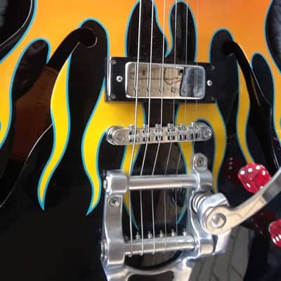 Epiphone FlameKat Semi-Hollow Bigsby Tailpiece image 8