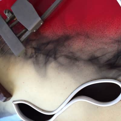 Wandré BB with tremolo (very rare) 1960 Black-Yellow-red with smoke patterns image 22