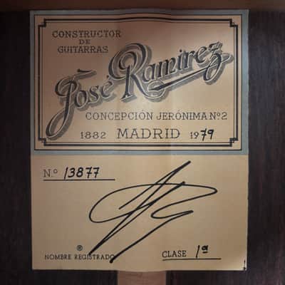 Jose Ramirez 1A Cedar/Indian Rosewood Vintage 1979 Spain image 3