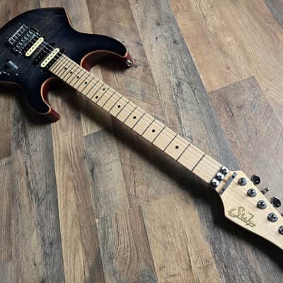 Suhr Modern Pro M6 - Faded Trans Whale Blue Burst image 9