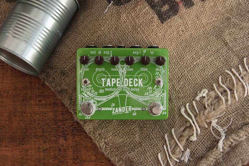 Zander Circuitry Tape Deck Lo-Fi Modulated Delay Guitar Effects Pedal Tape Delay Echo image 1
