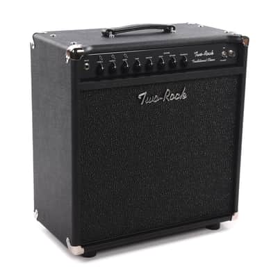 Two Rock Traditional Clean 100/50W 1x12 Combo w/ Black Bronco Tolex & Black Sparkle Matrix Cloth Pre-Order image 2