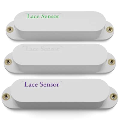 LACE Sensor "Triple Rainbow Set" 3-Pack Single Coil Pickups - White image 2