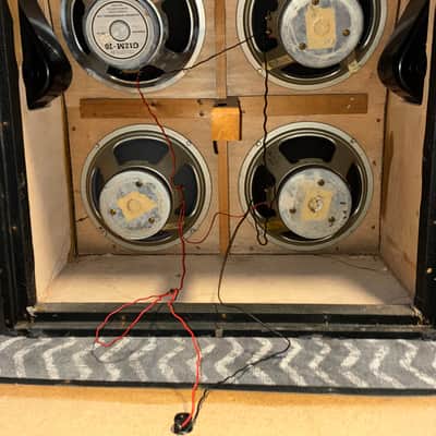 Marshall 1960A 4x12" Angled Guitar Speaker Cabinet 1974 - Black image 2