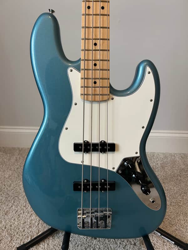 Fender Jazz Player Bass 2024 - Tidepool - w/Hipshot HB7 Lollipop Nickel Bass Tuning Machines image 1