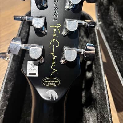 Epiphone Vivian Campbell “Holy Diver” Les Paul 2019 Black Aged Gloss w/ DiMarzio X2N & Hard Case image 4