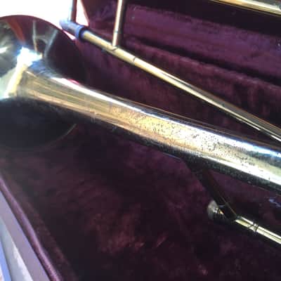 Vintage E.K. Blessing Super Artist Trombone + Original Case mouthpiece need work image 3