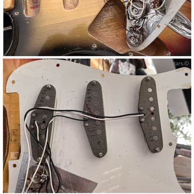 1974 Fender Stratocaster Left-Handed in Sunburst. RH conversion. 7.9lbs image 8