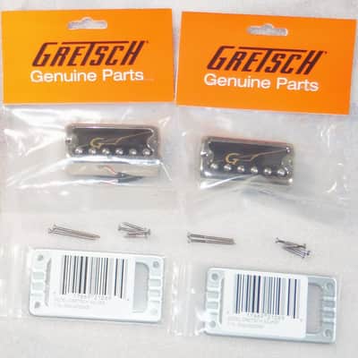 Gretsch® HiLo'Tron Bridge & Neck Pickup Set~Screws & Silver Bezels Inc.~USA/Japan~Brand New image 1