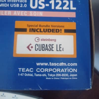 TASCAM US-122L USB Audio Interface 2010s - Silver image 2