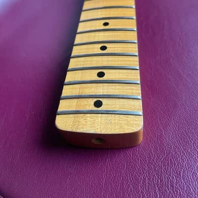 Monster Relic Strat Flamed Maple Neck Light Relic Aged Radius 7.25 image 2