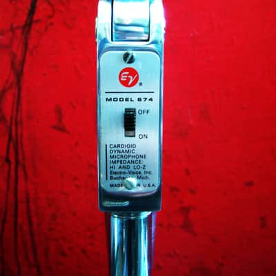 Vintage 1970's Electro-Voice 674 Cardioid Dynamic Microphone Low Z w accessories 676 664 image 11