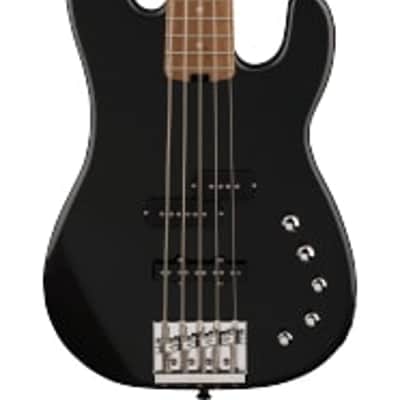 Charvel Pro-Mod San Dimas® Bass PJ V, Caramelized Maple Fingerboard, Metallic Black - See Description image 2