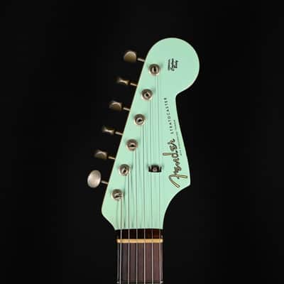Fender Custom Shop Limited Edition 1960 Stratocaster w/ Painted Headcap, Relic- Aged Surf Green 2026 (CZ586597) image 9